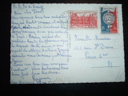 CP TP PALAIS DU LUXEMBOURG 15F + MEDAILLE NAVALE 15F OBL.MEC. 10-9-1970 ROSCOFF (29 FINISTERE) - Covers & Documents