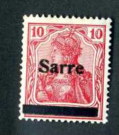 1250e  Saar 1920  Michel #6 I  Mint*  ( Cat.€2.40 )  Offers Welcome! - Nuovi