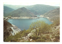 Cp, 48, Aménagement Du Bassin Du Chassezac, Le Barrage De Villefort, Voyagée 1976 - Autres & Non Classés
