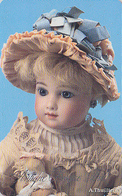 RARE TC JAPON / 110-016 - POUPEE En Porcelaine THUILLIER FRANCE - Antique Bisque DOLL JAPAN Phonecard - PUPPE - 41 - Jeux