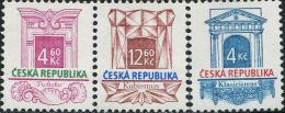 CZ1720 Czech Republic 1996 Style Building 3v MNH - Ongebruikt