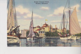 British Colonial Hotel Nassau Bahamas Superbe Carte Toilée - Bahamas