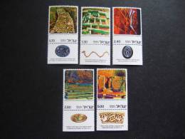 ISRAEL 1976  MICHEL 680/684 YVERT 618 / 22 MNH **   P18-nvt - Unused Stamps (with Tabs)