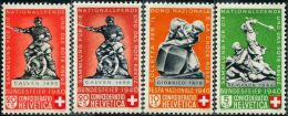 SW0008 Switzerland 1940 Battle Monument 4v MLH - Neufs