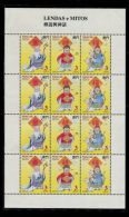 1994 Macau/Macao Stamps Mini Sheet -Legends & Myths -God Of Happiness, Wealth, Longevity Buddha Peach - Blocks & Sheetlets