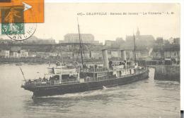 GRANVILLE - Bateau De Jersey " Le Victoria " , Bon état ( Voir Scan ) - Tugboats