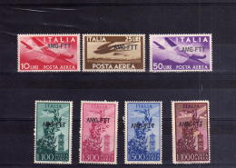 TRIESTE A 1949 - 1952 AMG-FTT OVERPRINTED AIR MAIL POSTA AEREA DEMOCRATICA E CAMPIDOGLIO SERIE COMPLETA MNH BEN CENTRATA - Luftpost