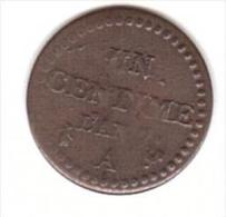 MONNAIE - FRANCE - CENTIME - AN 7 - - Other & Unclassified