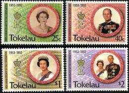 TOKELAU QEII WOMAN 40th ANNIVERSARY OF CORONATION MINT 1993 SG? CV7.30 POUNDS READ DESCRIPTION !! - Tokelau