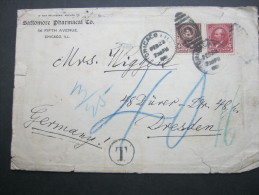 1901,  Cover To Germany - Briefe U. Dokumente