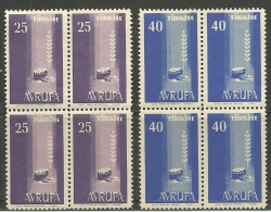 Turkey ; 1958 Europa CEPT - Neufs