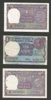 [NC] INDIA - 1 RUPEE - LOT OF 3 DIFFERENT BANKNOTES - Inde