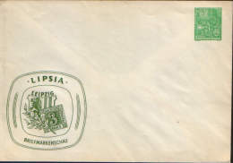 Germany/DDR-Postal Stationery Private Cover 1954, Unused - Leipzig - Briefmarkenschau - Private Covers - Mint