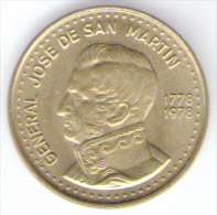 ARGENTINA 100 PESOS 1978 JOSE DE SAN MARTIN - Argentinië