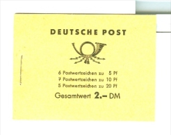 DDR Markenheftchen MH Mi. 3 B1 Postfr. Fünfjahrplan - Booklets