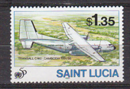P4036 - ST. LUCIA Yv N°1021 ** AVIONS - St.Lucie (1979-...)