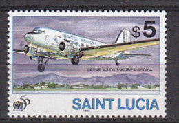 P4037 - ST. LUCIA Yv N°1022 ** AVIONS - St.Lucia (1979-...)
