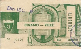 Sport Match Ticket UL000398 - Football (Soccer / Calcio) Dinamo Zagreb Vs Velez Mostar - Match Tickets