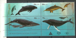 ARGENTINE.  Cétacés (Baleine,marsoin,Jubarte,Dauphin). 4 T-p Neufs ** Yv. 2246/49 . Côte 20,00  €uro - Whales