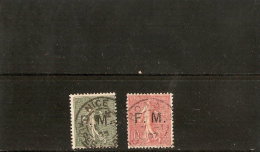 FRANCE TIMBRES DE FRANCHISE MILITAIRE N°3 /4 OBLITERE - Military Postage Stamps