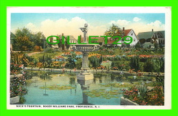 PROVIDENCE, RI - NOCK'S FOUNTAIN, ROGER WILLIAMS PARK - C.T. AMERICAN ART - - Providence