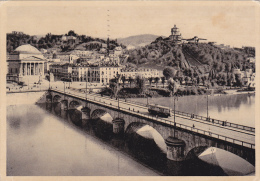 TORINO  /   IL Ponte Vittorio Emanuele E La Gran  Madre Di Dio _ Viaggiata 1936 - Pontes