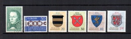 Liechtenstein   1964-65  .-   Y&T Nº     393 - 398 - 399/402 - Used Stamps