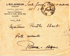 TUNISIE. Belle Enveloppe Ayant Circulé. Journal : "L´éclaireur". - Lettres & Documents