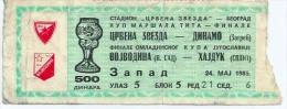 Sport Match Ticket UL000225 - Football (Soccer): Crvena Zvezda (Red Star) Belgrade Vs Dinamo Zageb & Vojvodina Vs Hajduk - Biglietti D'ingresso