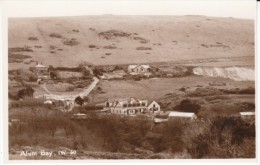 Alum Bay Isle Of Wight UK, Panoramic View Of Village Buildings, C1950s Vintage Real Photo Postcard - Ile De Man