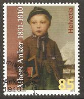 2010 Zu 1353 / Mi 2155 / YT Art Albert Anker Peintre Obl. 1er Jour - Used Stamps