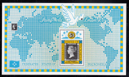 Delcampe - Micronesia MNH Scott #115 Souvenir Sheet $1 Penny Black Stamp, 150th Anniversary London '90 - Mikronesien