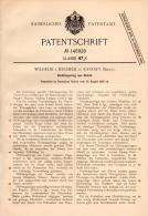Delcampe - Original Patentschrift - Wihelm Von Neudeck In Rastatt , 1902 , Dichtungsring Aus Metall , Leitung , Metallbau !!! - Rastatt