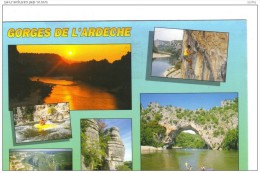 07.-GORGES De L'ARDECHE. Escalade, Descente De Rapides, Défilé De Ruoms, Pont D'Arc, Boucle De La Chataigneraie - Escalada