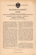 Original Patentschrift - F.A. Einenkel In Zwickau I.S., 1895 , Dengelmaschine , Landwirtschaft , Metallbau !!! - Zwickau