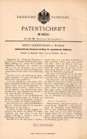 Original Patentschrift - E. Schmidtmann In Wismar I. Meckl., 1895 , Einspanner Für Hohlkörper , Metallbau , Mecklenburg - Wismar