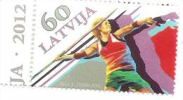 Latvia 2012  SPORT Javelin Throwing  Olympic Games, London  MNH - Zomer 2012: Londen