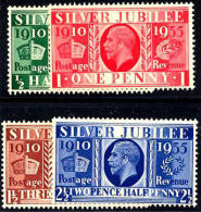 Great Britain #226-29 Mint Hinged George V Silver Jubilee Issue From 1935 - Nuovi