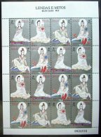 1995 Macau/Macao Stamps Mini Sheet -Legends & Myths - Kun Iam Buddha - Blocks & Sheetlets