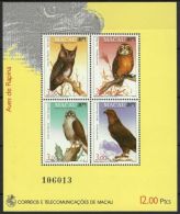 1993 Macau/Macao Stamps S/s-Owls Birds Of Prey Owl Bird Tree Mount - Unused Stamps