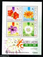 1993 Macau/Macao Stamps S/s-Flowers & Garden Architecture - Ongebruikt