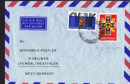 1967  Air Letter To Germany  Christmas Issue - Lettres & Documents