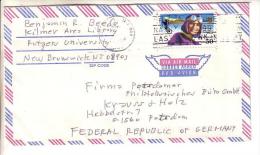 GOOD USA Postal Cover To GERMANY 1992 - Good Stamped: Quimby / Aviation - Brieven En Documenten