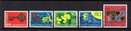 Liechtenstein   1968.-   Y&T  Nº    446 - 447/449 - 450 - Gebruikt