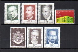 Liechtenstein   1968-69.-   Y&T  Nº    451/453 - 454 - 455 - 456/457 - Oblitérés