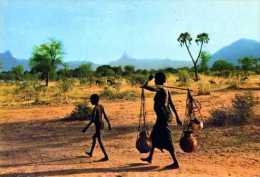 GUERA Porteuse D'eau Devant L'Abbou Telfane Photo Gabin - Tchad