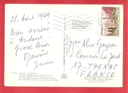 N°Y&T 159  ANDORRE Vers FRANCE    Le   25  AOUT1969(2 SCANS) - Storia Postale