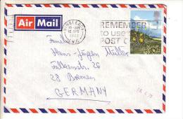 GOOD GB Postal Cover To GERMANY 1979 - Good Stamped: Flowers - Briefe U. Dokumente