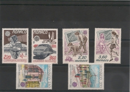 MONACO  Années 1988/90 EUROPA  N°Y/T: 1626/27-1686/87-1724/25 ** - Used Stamps