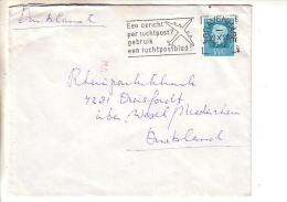 GOOD NETHERLANDS Postal Cover To GERMANY 1972 - Good Stamped: Queen - Brieven En Documenten